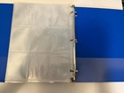 Blue 3 Ring Binder With 24 9 Pocket Pages For Sports Card trading Cards
