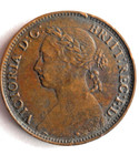 1886 Great Britain Farthing - Excellent Coin - Free Ship - Bin  719