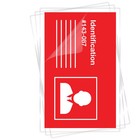 Fellowes Laminating Pouches 5mil 2 5 8 X 3 7 8 Id Size 25 pack 52007