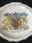 Vintage 1953 Queen Elizabeth Ii Coronation Roslyn Fine Bone China Trinket Dish