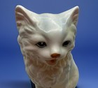 Vintage Enesco Ceramic Cat Kitten Figurine Bluepoint E2418 White 5    Japan