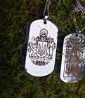 Russo Ukrainian War Dog Tag Id  Ukraine Great Coat Of Arms Pray Of Warrior Back