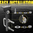 8  Boat Trailer Bunk Brackets - Heavy Duty Galvanized Swivel Top Bunk Bracket