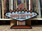 Vintage Las Vegas Casino Welcome To Sultry Sin City Las Vegas Sign Retro Decor