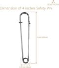 4 Inch Large Safety Pins For Clothes Big Safety Pins Heavy Giant Safety