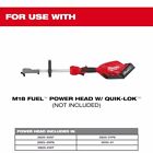 Milwaukee Rubber Broom Attachment 49-16-2740 M18 Fuel Quik-lok Tool Only Nib