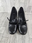 Dansko Womens Mary Jane Black Leather Heel Shoes Size 38 Black Heel Pump