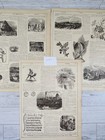 Lot Of 7 Antique Bible Pages 1890 s Junk Journaling Grimoire Scrapping Crafts 