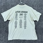Vtg Little League Shirt Mens Xl White Short Sleeve Fruit Of The Loom Crewneck