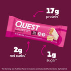 Quest Crispy Hero Protein Bar  Birthday Cake Flavor  Low Sugar  4 Count