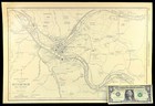 Antique Map Of Pittsburgh Street Map Suburb 1920s Old Original Pennsylvania