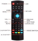 Mx3 Air Fly Mouse 2 4g Wireless Keyboard Voice Remote Control For Android Tv  Pc