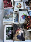 Lot Of 100  Antique vintage Christmas And Holiday Greeting Cards 10 Pounds