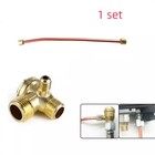 Air Compressor Replacement Part Copper Exhaust Tube With 3 Port Check Valve