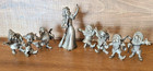 Rare Walt Disney Productions Snow White   The Seven Dwarfs Pewter Set 