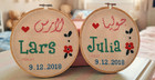 Personalized Cross Stitch Baby Name Sign Custom Birth Announcement Handmade