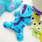 Pet Christmas Hoodies Cat Dog Blue Monster Costume Warm Cosplay Clothes