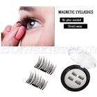 2 Pairs Handmade 3d Natural Magnetic False Eyelashes Reusable Makeup Eye Lashes