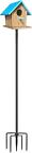 Bird Feeder Pole 109 Inch Heavy Duty Bird House Pole For Outdoors With 5 Prongs