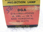 Dga 300 Watt Vintage Projector Lamp Bulb New Old Stock 9b