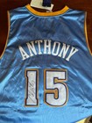 Carmelo Anthony Signed Autographed Authentic Reebok Jersey Jsa Coa Damage Read