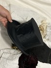 Antique Victorian Small Lot Top Hat White Work Embroidery Lot Tassels Paris