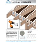 Airvent 2 In  Aluminum Mini Louver Soffit Vent  6 Count  50001 Airvent 50001