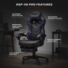 Ergonomic Gaming Chair With Footrest Lumbar Support Adjustable Headrest