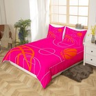 Jejeloiu Basketball Bedding Set Twin Size Kids  no Comforter   Multi 11 