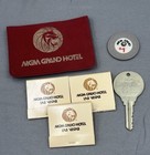Vintage Lot Mgm Grand Hotel Las Vegas Key Poker Chip Id Card Holder Matchbooks