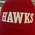 47 Brand Atlanta Hawks Nba Baseball Cap Red White Adjustable Hat Sports Fan Gear
