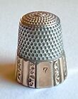 Antique Thimble Gold   Sterling Silver Simons Bros  1889 Size 7