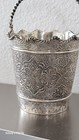 Beautiful Middle Eastern Solid Silver Medium Ice Bucket  By Zoofan