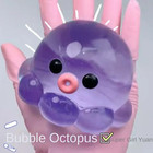 Taba Squishy Transparent Water Ball Tpr Slow Rebound Bubble Octopus Pinch Toy St