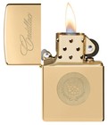 Zippo 46784  Cadillac Logo Design  High Polish Brass Finish Lighter  New