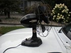 Antique Robbins   Myers Cast Iron Fan   Heavy And Powerful Art  Deco
