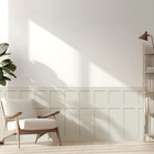 Premade Board And Batten Wainscoting Kit  Mdf Paintable Accent Wall Panels With