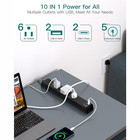 Surge Protector Power Strip 10-in-1 Multiple Outlets Wall Mount   Extension Cord
