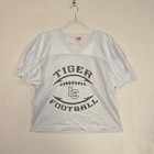Vintage Tiger Football Jersey Adult M White Athletic Y2k Sports Streetwear