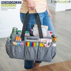 Large Craft Organizer Tote Bag - Art Bag 16 X 7 9 X 9 5 With Elastic Side Pocket