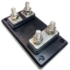 Meade Designs Heavy Duty Industrial Anl Double Fuse Block W  Matte Black Plate