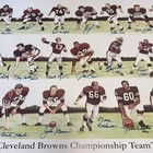 1964 Cleveland Browns Signed 24x34 Print Signed By 24 Players - Jim Brown