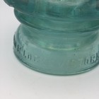 Rare Locke Victor Aqua Blue Glass Transposition Insulator Pat  May 22  1894 No14