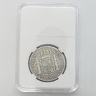 Peru 1820 Lima Mint 4 Reales Ferdinand Vii Silver Coin W  34 Mm Slab Snap Holder