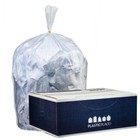 Plasticplace 32-33 Gallon High Density Trash Bags  Clear  16 Microns  250 Count