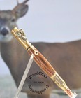Handmade Writing Pen Colorgrain Wood Deer Hunter Bolt Action See Video 1426a