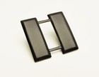  pair  Us Army Air Force Rank Subdued Black Metal Captain Pin On Regulation Size