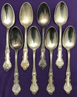 8 Pc Charter Oak Silverplated 6  Teaspoons 1847 Rogers Bros