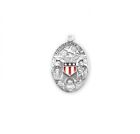 925 Sterling Silver 3-way Military Jesus Miraculous St  Christopher Necklace