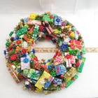 Vintage Christmas Wreath Of Miniature Gifts presents Decoration - 18  Wide